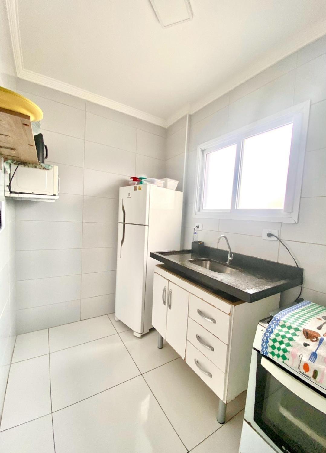 Apto Com Vista Mar E Sacada Gourmet Praia Grande  Eksteriør bilde